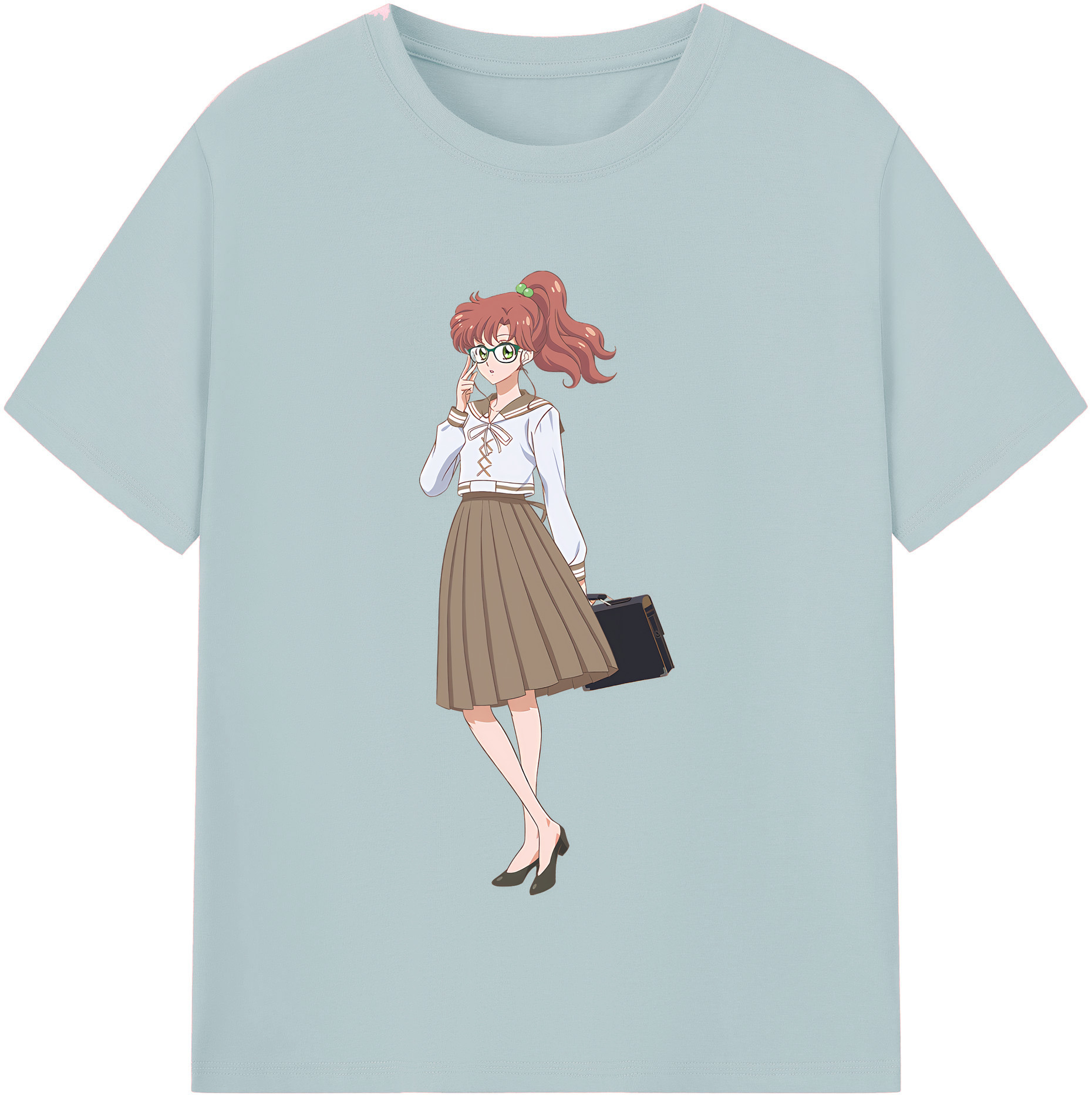 （画像用） 美少女戦士セーラームーン 木野 まこと きの まこと Sailor Moon Kino Makoto （セーラージュピター；Sailor Jupiter） 綿100％半袖Tシャツ（フロントプリント）